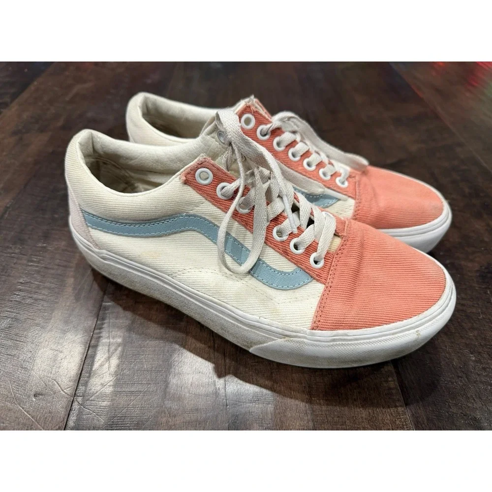 Vans All Star Chuck‎ Taylor Tri Color Skate Low Top Lace Up Sneaker Size 8